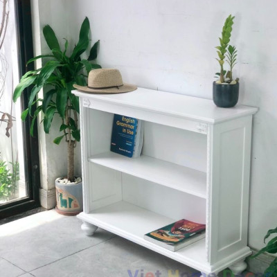 Kệ 2 Tầng Shabby Chic  Phong Cách Sang Trọng 1724 - Thương hiệu Viet Home Decor