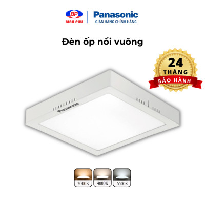 Đèn ốp trần nổi Vuông Panasonic Surface Mounted Công suất 6W,12W,18W,24W