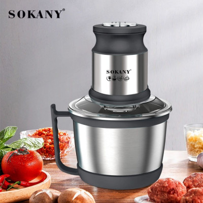 Máy xay thịt đa năng SOKANY SK-7027 dung tích 3L, công suất cao 800W xay nhuyễn mọi thực phẩm, dễ dàng vệ sinh - HÀNG CHÍNH HÃNG