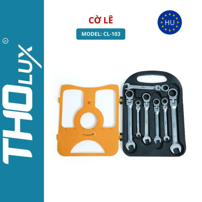 Bộ cờ lê CL-103, 7 chi tiết, đầu tròn cố định Tholux