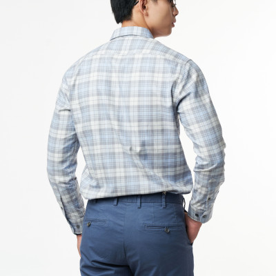 Áo Sơ Mi Caro Melange Nam Cotton Chống Nhăn Tự Nhiên Ninomaxx N&M 2110033