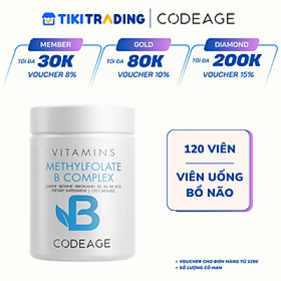 Viên uống bổ não Codeage Methyl Elite+ (120 viên)