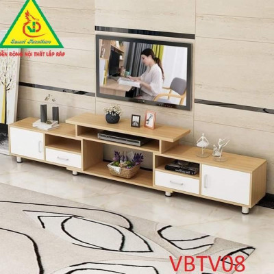 Combo Bàn trà và kệ tivi hiện đại cho phòng khách VBTV09 - Nội thất lắp ráp Viendong Adv