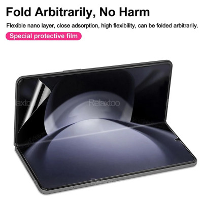 Miếng dán PPF dành cho Samsung Galaxy Z Fold 6 (Fold6) Bộ Ful máy mặt trước mặt sau, đàn hồi, trong suốt, chống sốc, chống xước, mỏng cao cấp - Hàng chính hãng