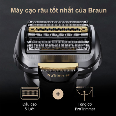 MÁY CẠO RÂU BRAUN 9567CC Made In Germany Hàng chính hãng
