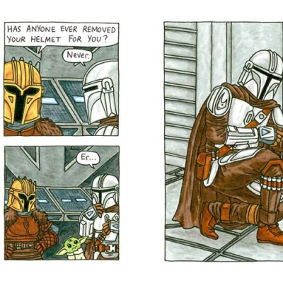 Sách - Star Wars: The Mandalorian and Child by Jeffrey Brown (UK edition, Hardcover)
