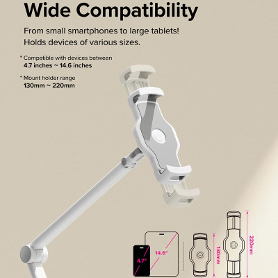 Giá đỡ cho điện thoại, máy tính bảng RINGKE Floor Stand Holder - Hàng Chính Hãng