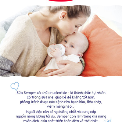 Combo 2 Sữa bột công thức Semper Bifidus số 1 400g/hộp