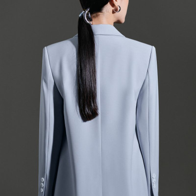 Áo Blazer dáng suông Xavia thiết kế cao cấp WHITE CHIC