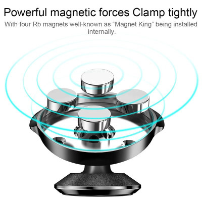 Giá Đỡ Điện Thoại Nam Châm Trên Xe Hơi Gắn Taplo Với Thiết Kế Nhỏ Gọn Chắc Chắn Hút Cực Mạnh - Hàng Chính Hãng Baseus