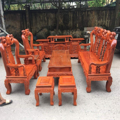 Bộ bàn ghế Minh Quốc Đào gỗ Hương Đá