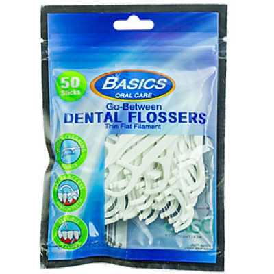 Tăm chỉ nha khoa tiệt trùng Coral, hộp 50 cái. Hàng nhập khẩu Nhật Bản