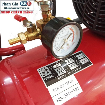 Máy nén khí PANDA 30L - 3.5HP, Chuyên dùng cho công trình, Bảo hành chính hãƞg, 100% Dây đồng