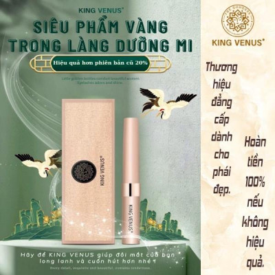 [Date 2027] Combo 02 Serum Dưỡng Mi và Mày King Venus: Cung cấp dưỡng chất nuôi dưỡng lông mi và mày. Dưỡng mi dài và dày chỉ sau liệu trình 1 cây. Cam kết hoàn tiền nếu không hiệu quả