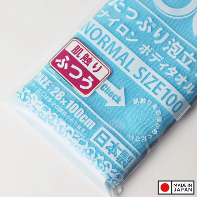 Khăn tắm tạo bọt Yokozuna Creation 28x100cm - Hàng Nội Địa Nhật Bản