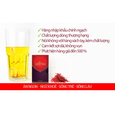 Quà Tặng Nhụy Hoa Nghệ Tây Saffron Salam Set 3Gram Tặng Mật ong Saffron cao cấp 450ml + Bình giữ nhiệt hiển thị nhiệt độ