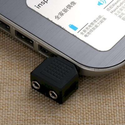 Đầu chia Jack tai nghe, loa chuẩn 3.5 từ 1 ra 2 - Đầu chia âm thanh 1 ra 2 - Hàng chính hãng