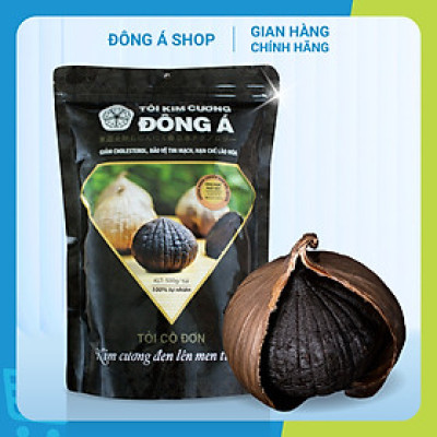 Tỏi Kim Cương Đông Á túi 500g- Tỏi đen cô đơn SX theo công nghệ Nhật Bản -Kiểm nghiệm chất lượng bởi Bộ Y Tế, Intertek
