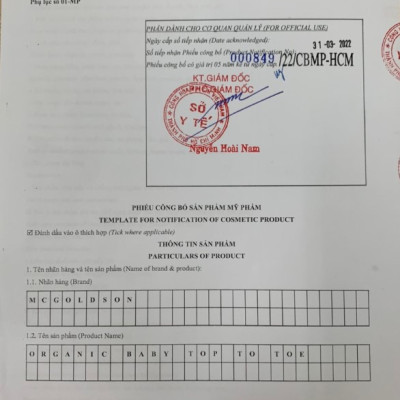 Tắm gội toàn thân Organic 350mL