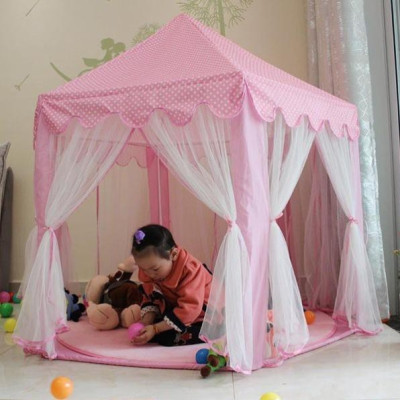 Lều Công Chúa DORON Cho Bé Kiểu Dáng Lục Giác Hàn Quốc Có Rèm Che