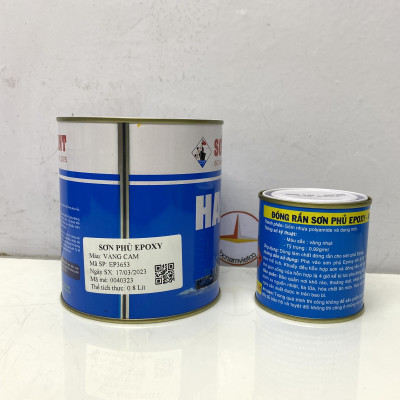 Sơn Epoxy Hải Âu màu vàng EP653 1L/Bộ
