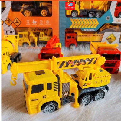 Bộ 6 Xe Mô Hình Công Trình Xây Dựng Cỡ Lớn Giúp Bé Khám Phá Và Rèn Luyện Khả Năng Tư Duy Sáng Tạo-Đồ Chơi Mô Hình