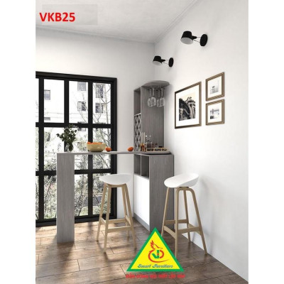 Quầy bar mini kết hợp tủ rượu VKB25 ( không kèm ghế) - Nội thất lắp ráp Viendong Adv