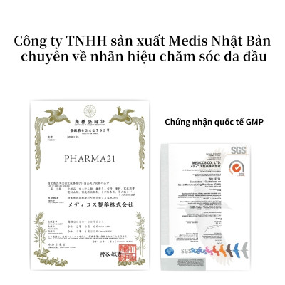 Combo Dầu Gội Giảm Rụng Tóc + Dâu Xả Dưỡng Ẩm Mêm Mượt Tóc  Pharma 21 Nhật Bản - Chai 600ml