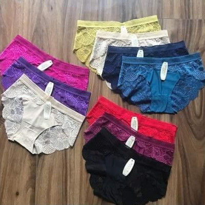 Combo 10 Quần lót nữ su đúc phối ren