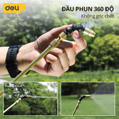 Bình Xịt Tưới Cây 8L Deli Cao Cấp - Bình Phun Thuốc Sâu, Phun Sương, Xịt rửa xe, Thuốc muỗi