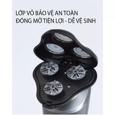 Máy Cạo Râu Đa Năng 4 Trong 1  9D - Cạo Râu, Tỉa Lông Mũi, Tông Đơ, Rửa Mặt - HÀNG CHÍNH HÃNG MINIIN