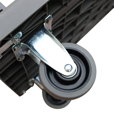 Xe Đẩy Hàng Nikawa FWS-150DS/300DS tải trọng 150-300kg sàn nhựa bánh xe cao su cao cấp. bảo hành 18 tháng - Xám