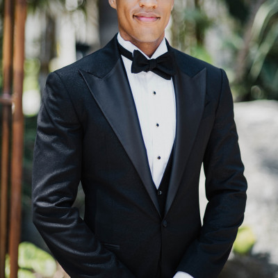 Áo sơ mi xếp ly mặc Tuxedo Wing Collar Anlimen Gentle Cuff Shirt