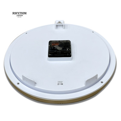 Đồng hồ treo tường Nhật Bản Rhythm CMG434BR18, Kích Thước 28.0 x 4.3cm, 580g , vỏ nhựa cao cấp, dùng pin (AAx1)