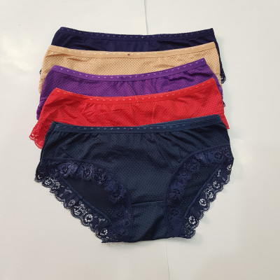 combo 5 quần lót thông hơi viền ren 6034 siêu đẹp fom từ 45-55kg