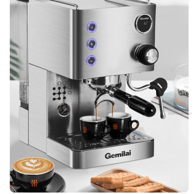 Máy Pha Cà Phê Espresso Gemilai CRM3007I Chuyên Nghiệp Thương Mại, Kiểm Soát Nhiệt Độ Pha Tùy Ý, Pha Cafe Espresso 58mm, Định Lượng Tùy Ý, Hàng Chính Hãng