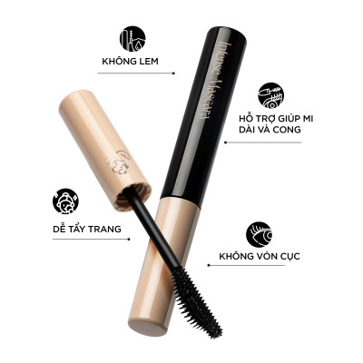 Mascara dài và cong mi tự nhiên dạng gel VACOSI NEOWISE Intense Mascara
