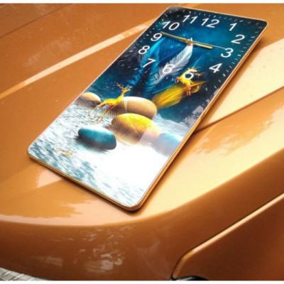 Bộ Decor Tranh Đồng Hồ THN Treo Tường Họa Tiết Đẹp Mắt Bề Mặt Tráng Gương Cao Cấp Tặng Đinh Treo Tường