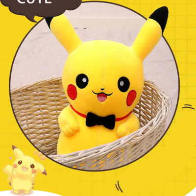 Thú nhồi bông pikachu êm mịn dễ thương cao cấp - Size từ 30cm đến 90cm - Quà tặng gấu bông pikachu nhồi bông dễ thương - Gối ôm mềm mịn cho bé