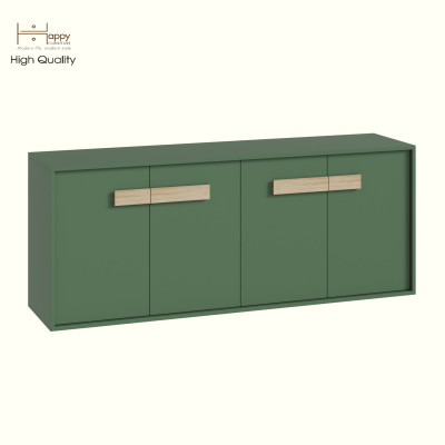 HAPPY FURNITURE , Tủ lưu trữ 4 cửa mở - SPACE, TCM_239 , 160cm x 40cm x 64cm DxRxC