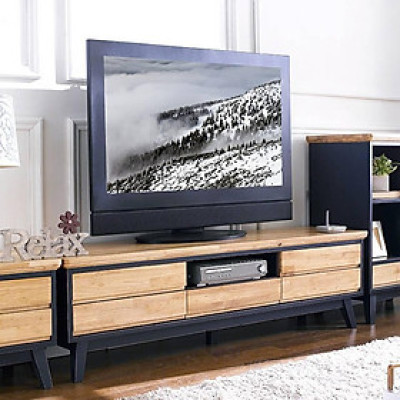 Tủ TV 5 Ngăn Kéo NB-Blue Gỗ Tự Nhiên Ibie LV5KNBBR - Xanh (160 x 42 cm)