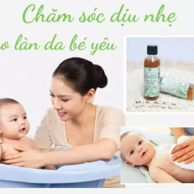 SỮA TẮM LÁ KHỔ QUA RỪNG MẸ KEN -100ML ( Hỗ trợ trị rôm sẩy cho bé ,hăm tả, ngứa da)