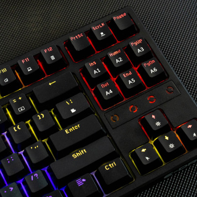 Bàn phím cơ chơi game có dây E-Dra EK3287 - Led Rainbow - E-dra Switch - Hàng chính hãng