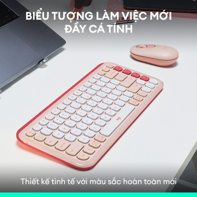 Combo chuột và bàn phím Bluetooth Logitech POP ICON COMBO của Logitech - Hàng chính hãng