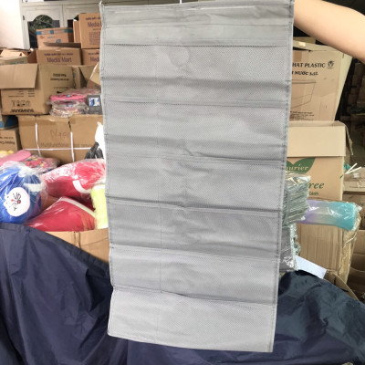 Túi đựng đồ lót, tất vớ, 2 mặt 30 ngăn có móc treo PaKaSa - Hàng chính hãng (Màu xám/da, giao màu ngẫu nhiên)