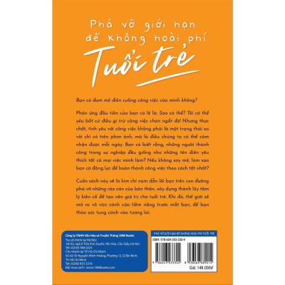 Sách Phá Vỡ Giới Hạn Để Không Hoài Phí Tuổi Trẻ - BẢN QUYỀN