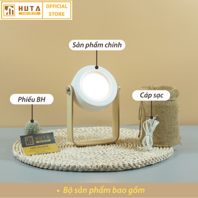 Đèn Đọc Sách Cảm Ứng HUTA DS1 Đổi Kiểu Đa Dạng, Tăng Giảm 3 Mức Sáng, Sạc Pin Tích Điện, Decor Trang Trí Phòng Ngủ Cute Dễ Thương, Bàn Học Bàn Làm Việc