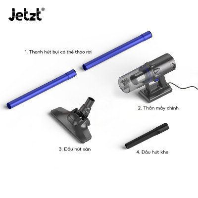 Máy hút bụi cầm tay có dây thế hệ mới JETZT X7 hàng chính hãng