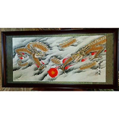 Tranh thủy mặc, Song long tranh đấu hỏa châu