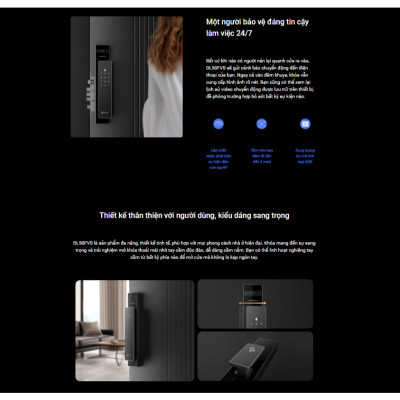 Khóa cửa thông minh nhận diện khuôn mặt EZVIZ DL50FVS - Hàng chính hãng